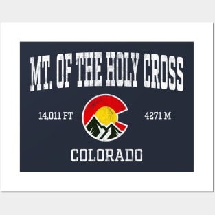 Mount of the Holy Cross Colorado 14ers Vintage Athletic Mountains Posters and Art